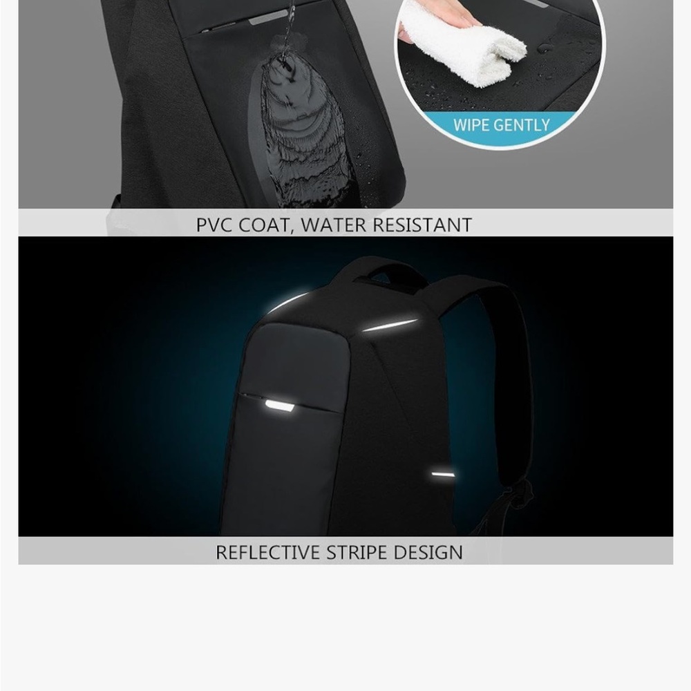 Black Tech Backpackk - Picture 6 of 10